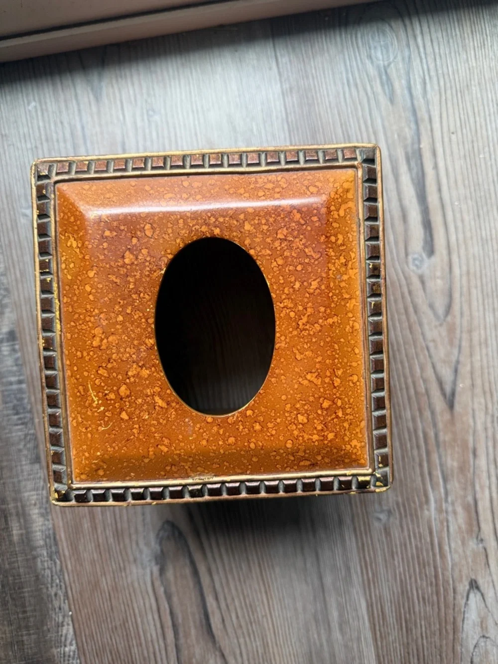 Orange Decorative Bathroom Accessory - Wash Cloth Holder